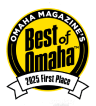 Best of Omaha 2025 First Place badge