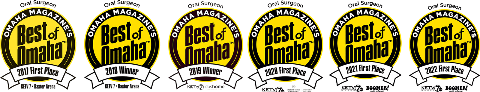 Best of Omaha winners, 2017 through 2022